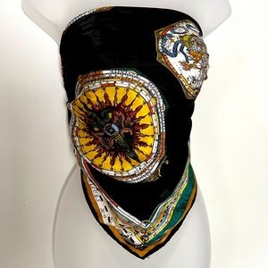 Italian silk scarf- Astrological print